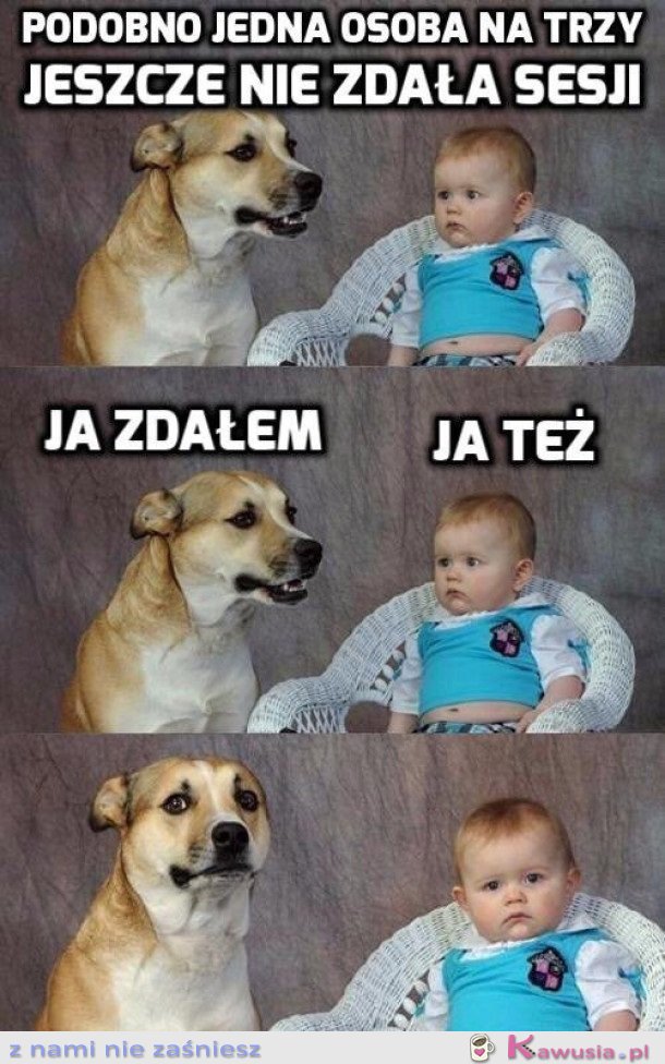 CO TRZECIA OSOBA NIE ZDAŁA SESJI