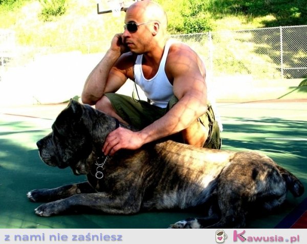 Vin Diesel z psem