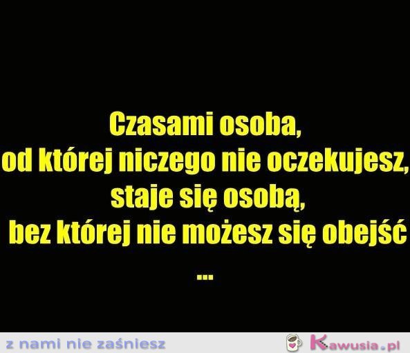 Czasami osoba...