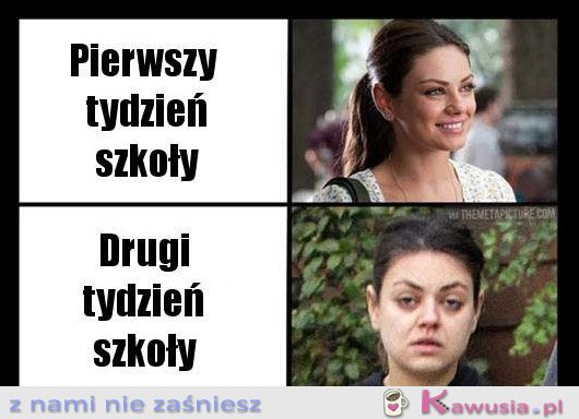 Pierwszy tydzień szkoły