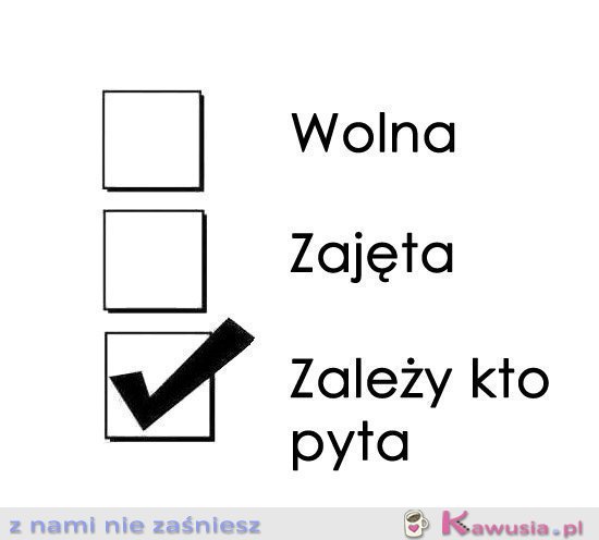 Wolna zajęta