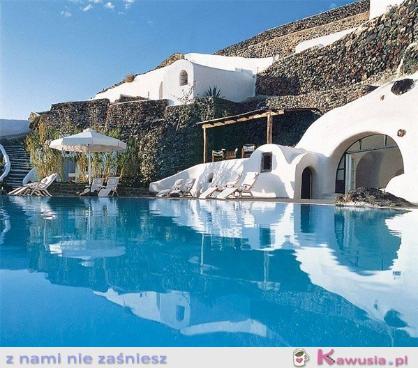 Piękne miejsce Santorini