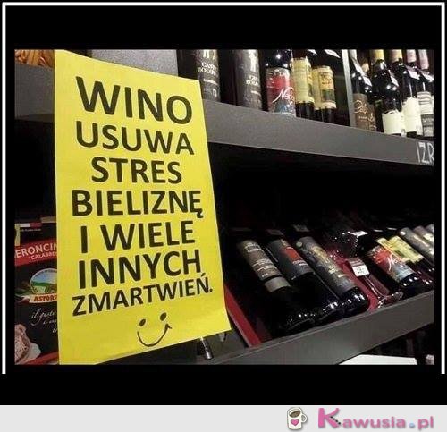 Wino rozwiązuje wiele problemów