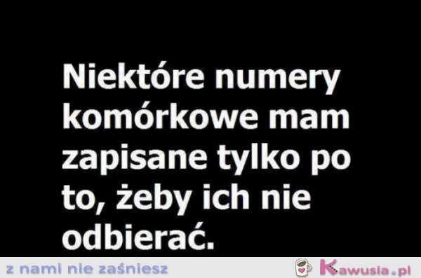 Niektóre numery...