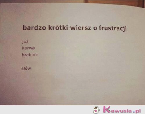 Nic dodać, nic ująć...