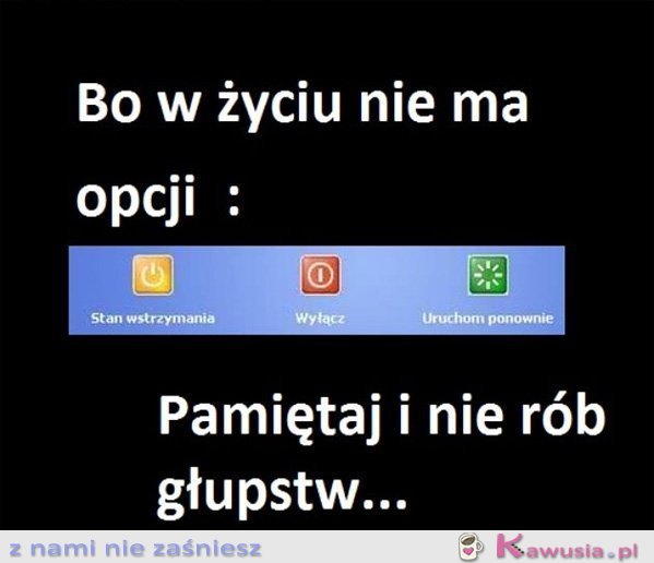 Bo w życiu nie ma opcji