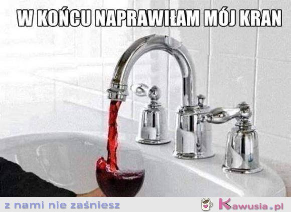 Tak wygląda prawidłowo działający kran