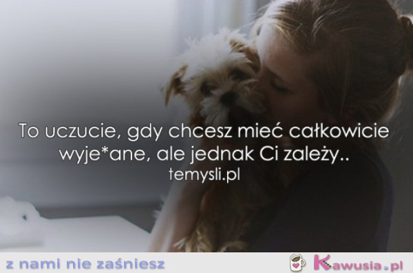 To uczucie, gdy chcesz mieć...