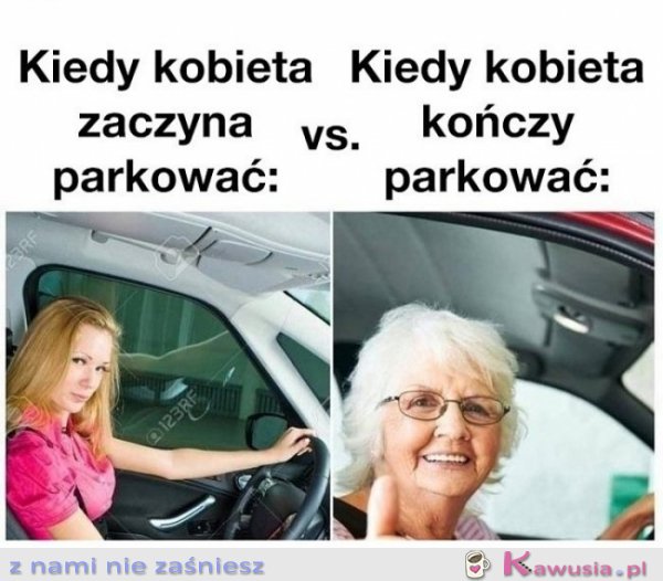 Kobietki nauczcie się parkować