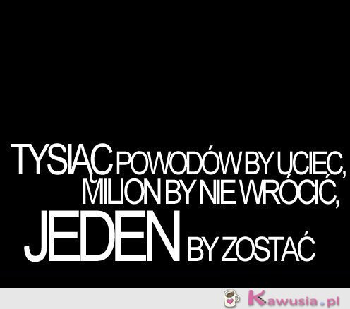 Tysiąc powodów