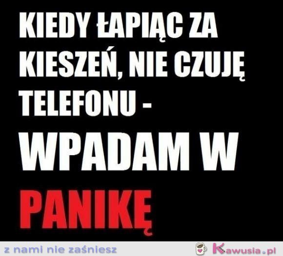 Wpadam w panikę!