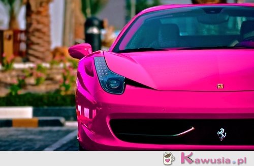 Różowe Ferrari