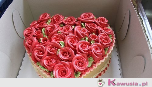Piękny tort różyczki