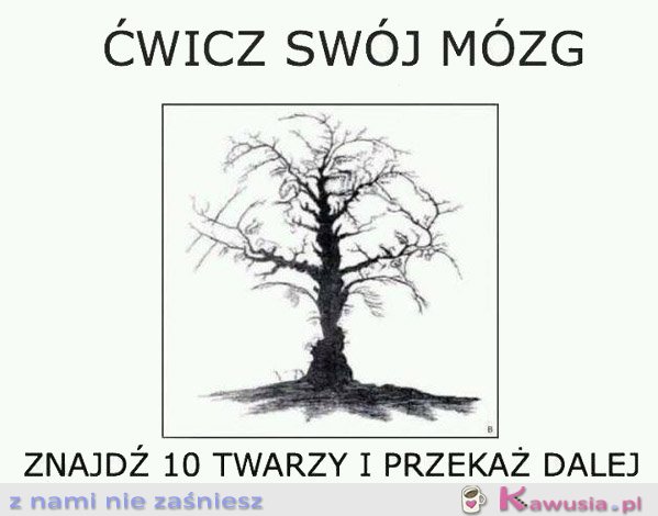 Znajdź 10 twarzy