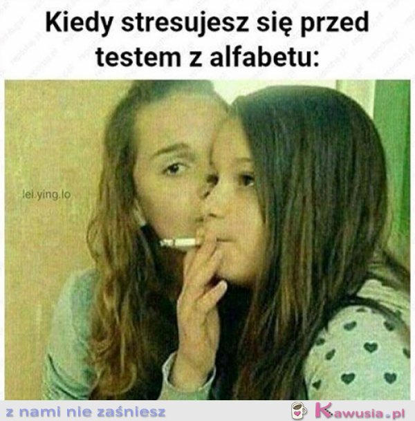 Kiedy stresujesz się przed klasówką