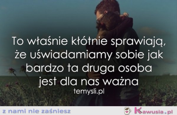 To właśnie kłótnie sprawiają...