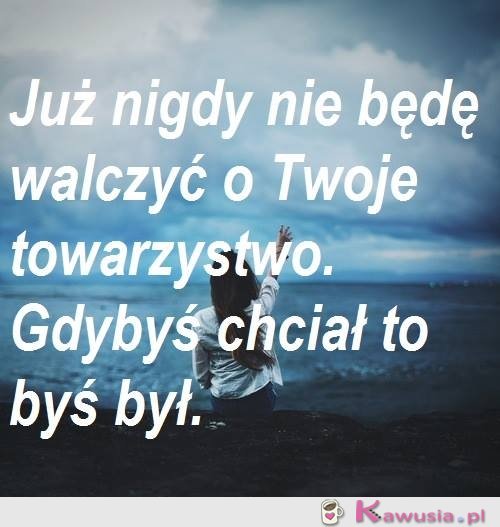 Już nigdy nie będę