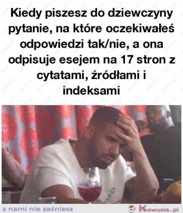 Kiedy piszesz do dziewczyny