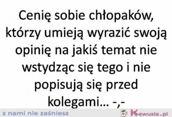 Cenię sobie chłopaków