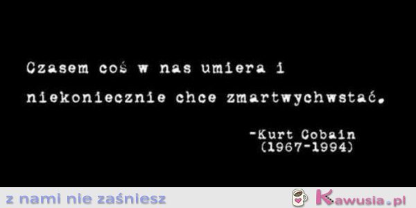 Czasami coś w nas umiera