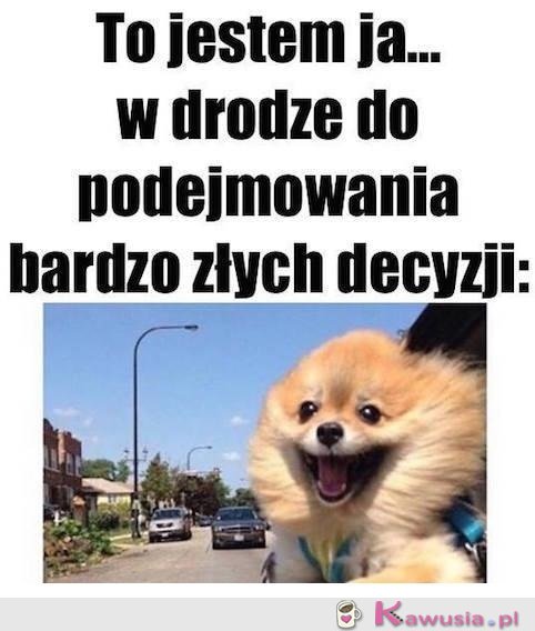 Z uśmiechem na twarzy..