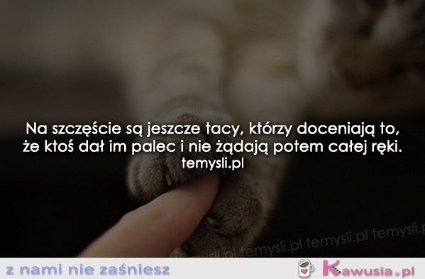 Na szczęście są jeszcze tacy, którzy...