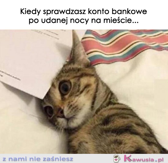 Kiedy sprawdzasz konto bankowe...