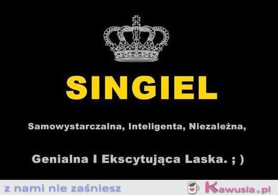 Singiel to skrót od