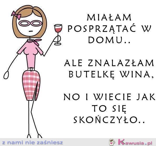 Miałam posprzątać w domu