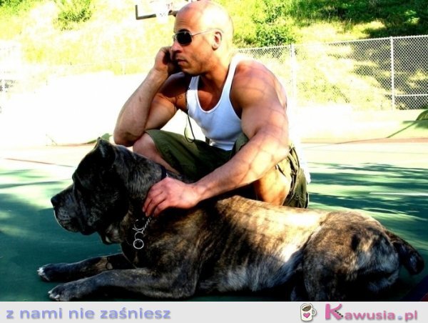 Vin Diesel z psem