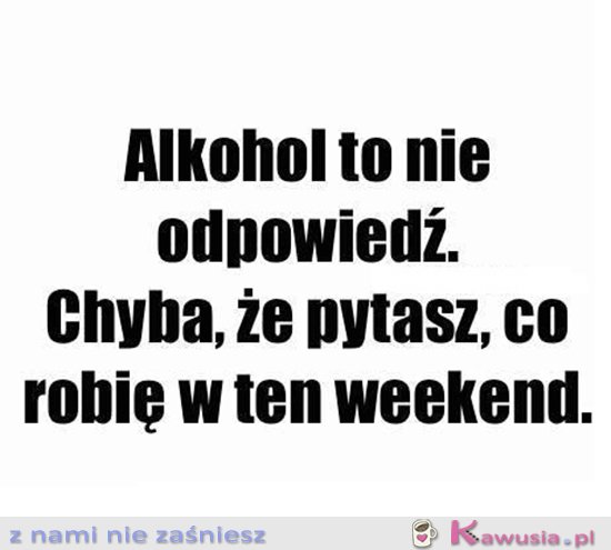 Plany na weekend