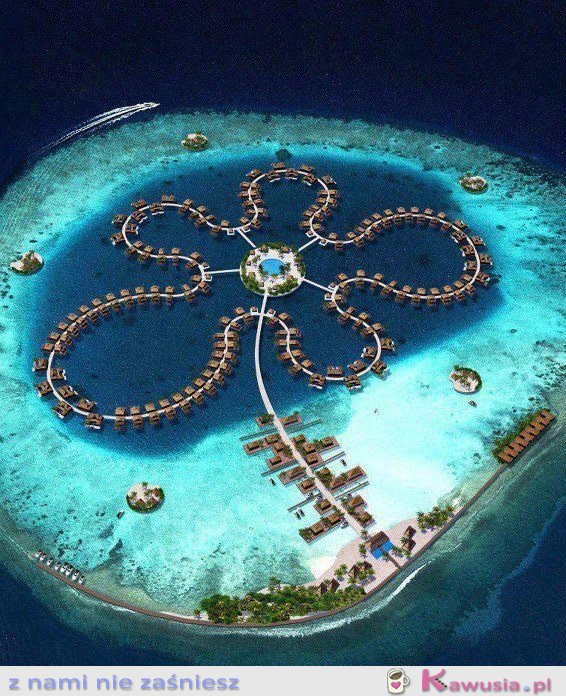 Piękne miejsce na Malediwach