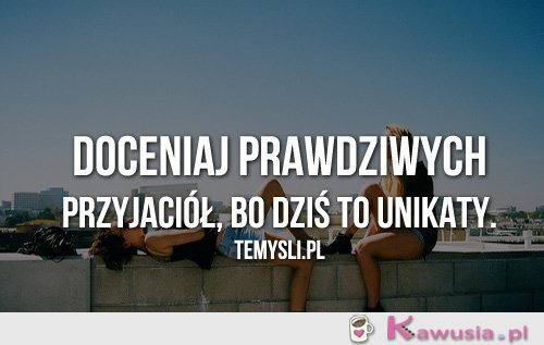 Doceniaj prawdziwych przyjaciół