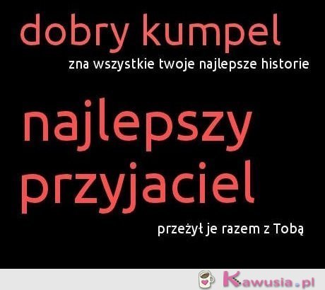 Kumpel vs. przyjaciel