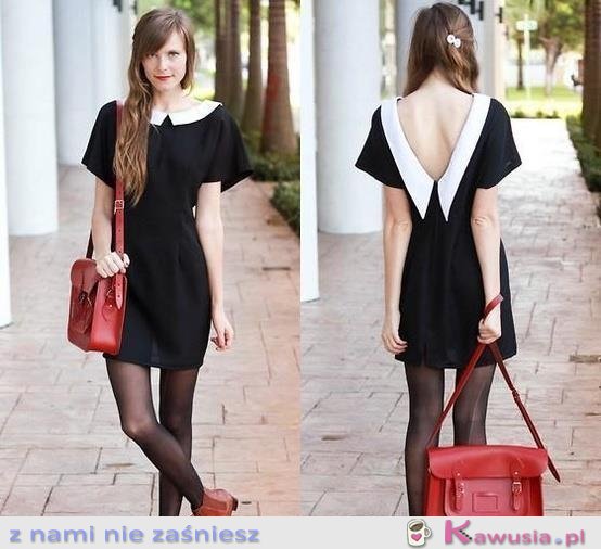 Piękna sukienka i ten kołnierzyk!