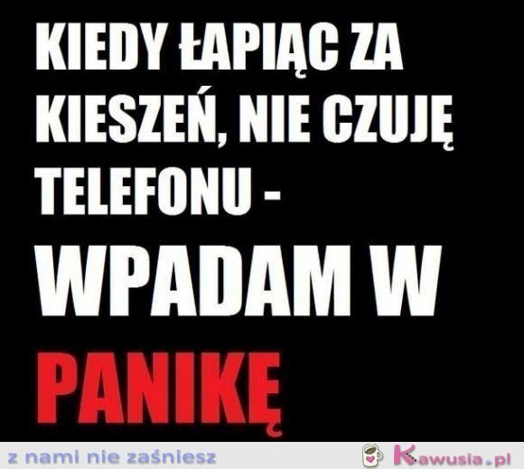 Wpadam w panikę!