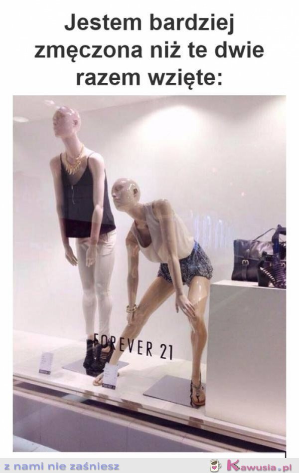 Jestem bardziej zmęczona niż te dwie