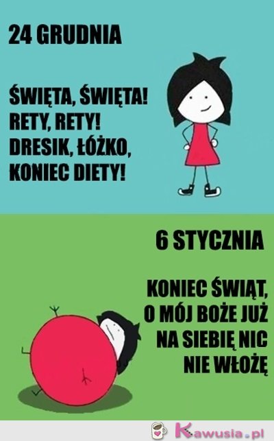 Skutki świątecznej swobody...