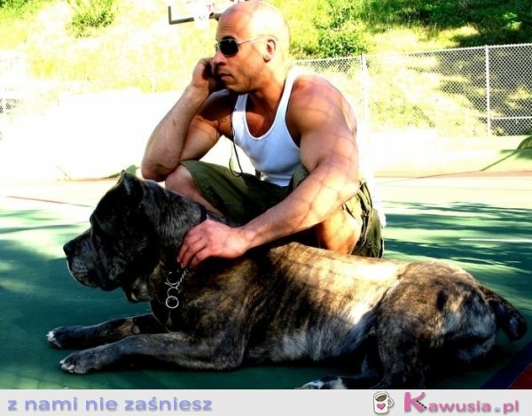 Vin Diesel z psem