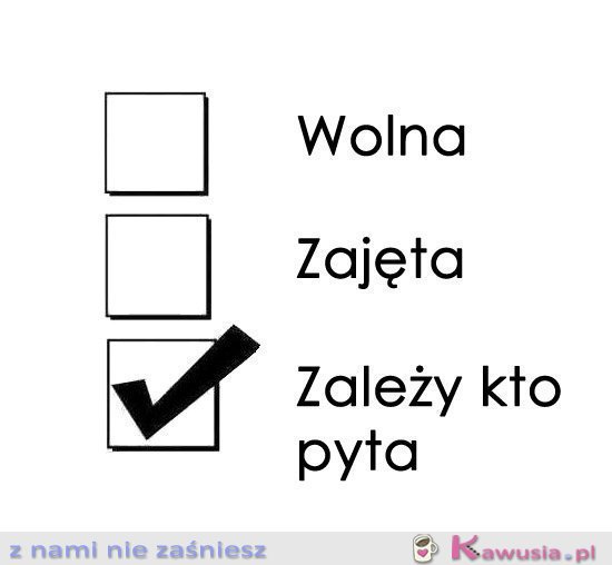 Wolna zajęta