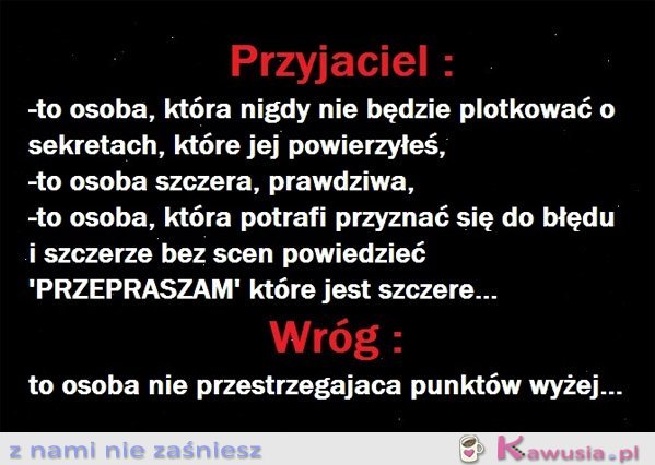 Przyjaciel a wróg