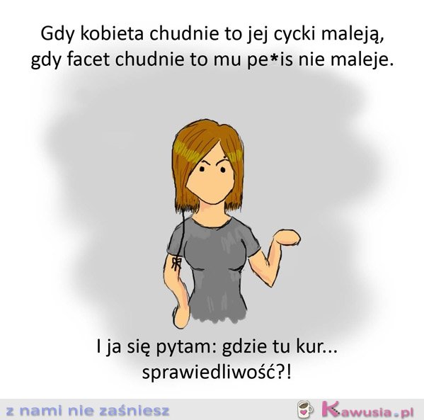 Gdy kobieta chudnie