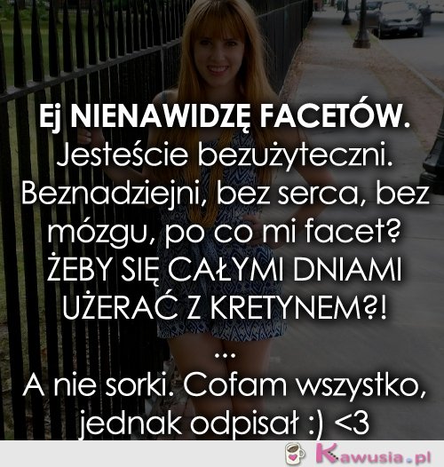 Nienawidzę facetów