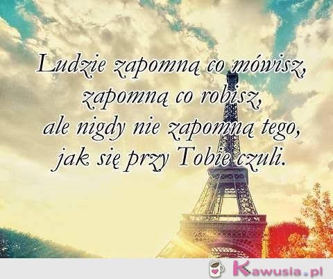 Tego się nie zapomina
