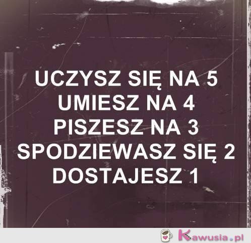 Uczysz się na 5