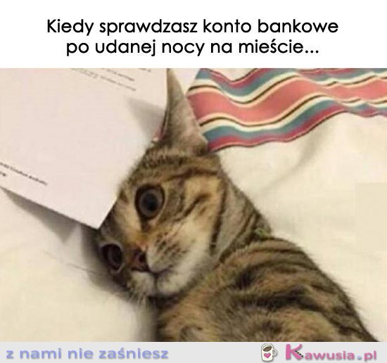 Kiedy sprawdzasz konto bankowe...