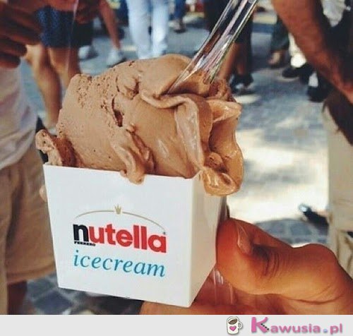 Lody nutella