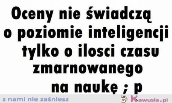 Oceny nie świadczą