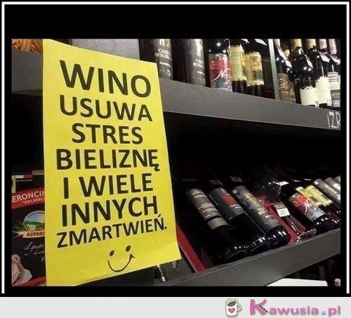 Wino rozwiązuje wiele problemów