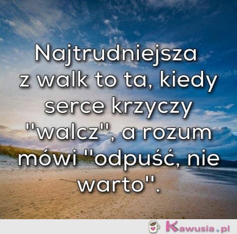 Bardzo cieżka walka